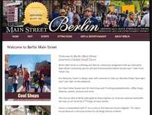 Tablet Screenshot of berlinmainstreet.com